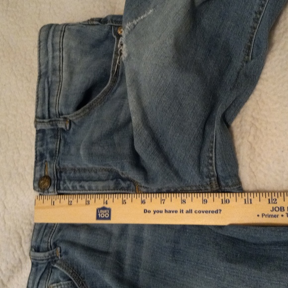 Democracy Flexellent Jeans Womens 14 Sequin Accent Factory Distressed - Picture 10 of 15